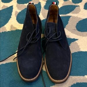 Tommy Hilfiger Navy Chukka Boots for Men
